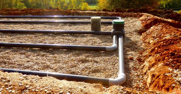 Septic System on a residential lot installed by Brockhouse Well & Pump