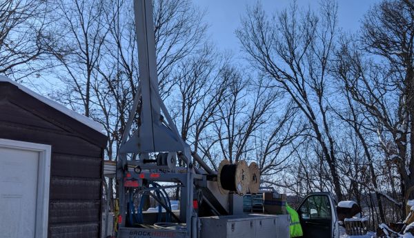 Brockhouse Well & Pump drilling a well