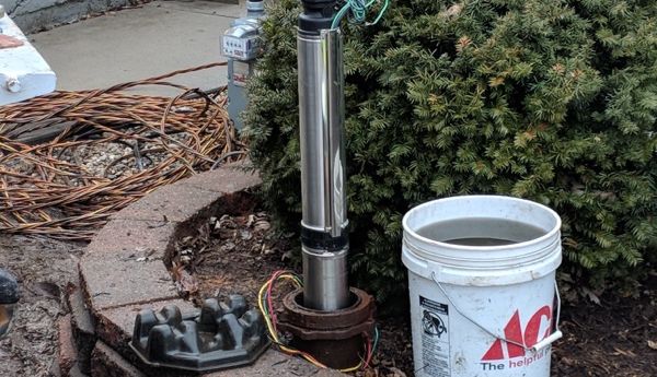 Pump on a residential lot completed by Brockhouse Well & Pump