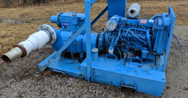 Dewatering machine being used by Brockhouse Well & Pump